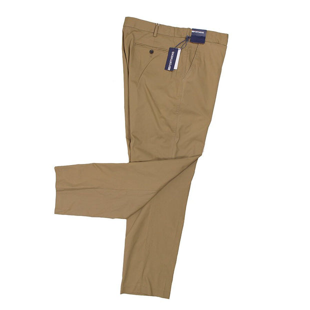 Stretch Cotton Eziwaist Classic Chino Tobacco