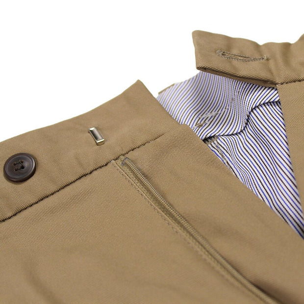 Stretch Cotton Eziwaist Classic Chino Tobacco