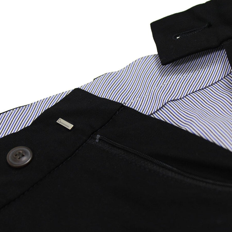 Stretch Cotton Eziwaist Classic Chino Black