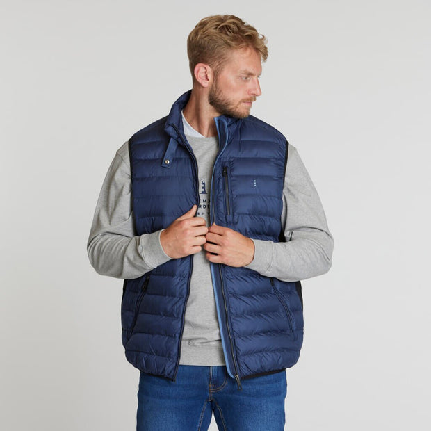 Puffer Vest Twin Pocket Navy