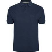 Cotton Plain Pique Weave Polo With Pocket Navy