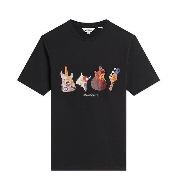 Smashed Guitars Tee Black