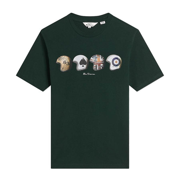 Helmets Tee Bottle Green