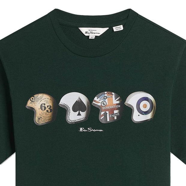 Helmets Tee Bottle Green