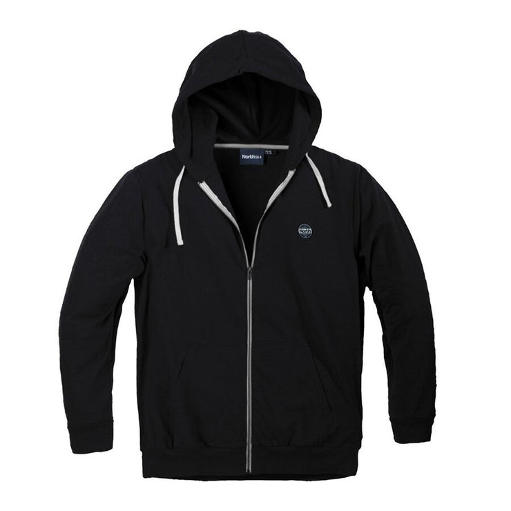 Cotton Full Zip Hoodie With Side Pockets