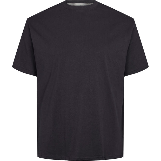 Pure Cotton Classic Plain Crew Neck Tee Shirt - Navy Blue