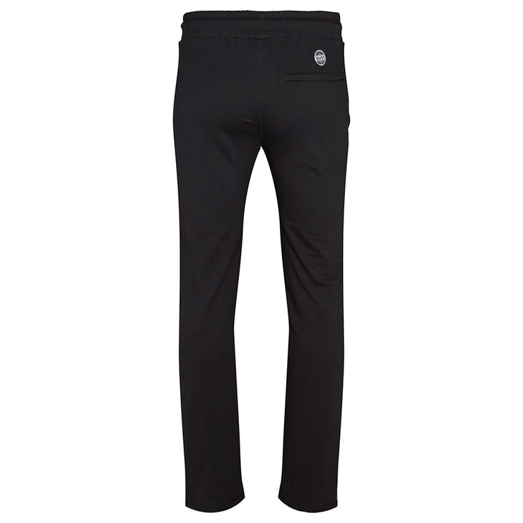 Cotton Poly Drawstring Elasticated Waist Track Pant Black