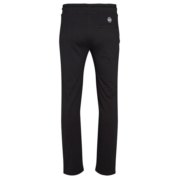 Cotton Poly Drawstring Elasticated Waist Track Pant Black