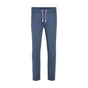 Cotton Poly Drawstring Elasticated Waist Track Pant Blue