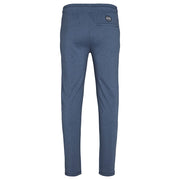 Cotton Poly Drawstring Elasticated Waist Track Pant Blue