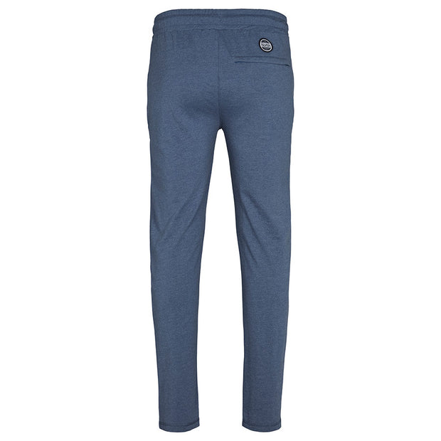 Cotton Poly Drawstring Elasticated Waist Track Pant Blue