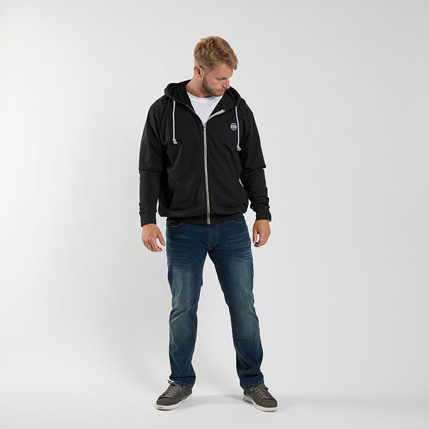 Cotton Full Zip Hoodie With Side Pockets