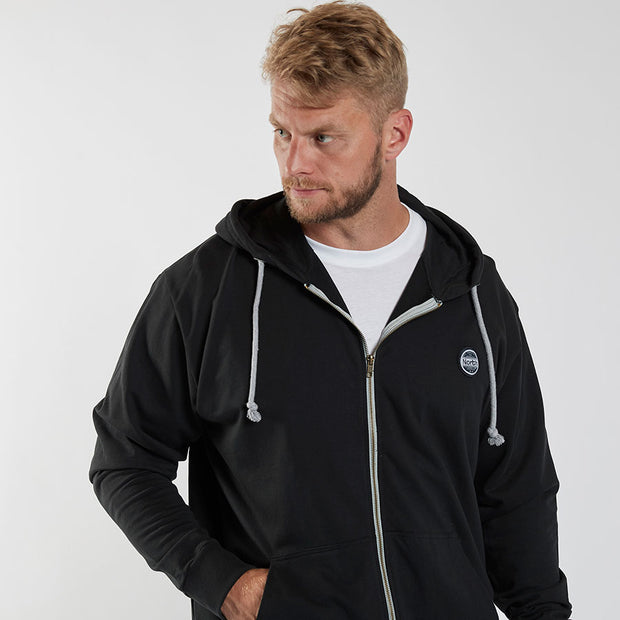 Cotton Full Zip Hoodie With Side Pockets