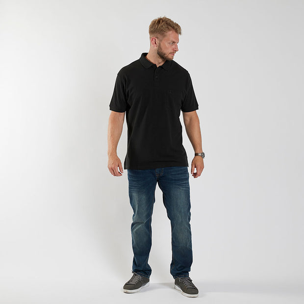 Cotton Plain Pique Weave Polo With Pocket