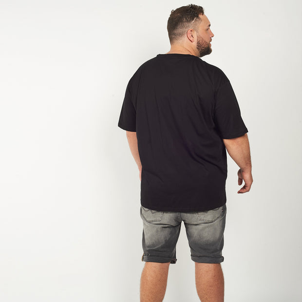 Ben Sherman - Signature Tee - Chest Pocket - Black - back view - big mens t shirt