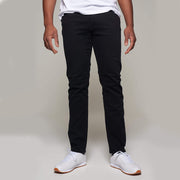 Fortmens model wearing a Redpoint 'Langley' Black Jeans - front view